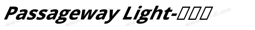 Passageway Light字体转换